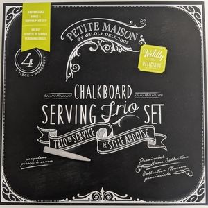 Chalkboard Serving Trip Set